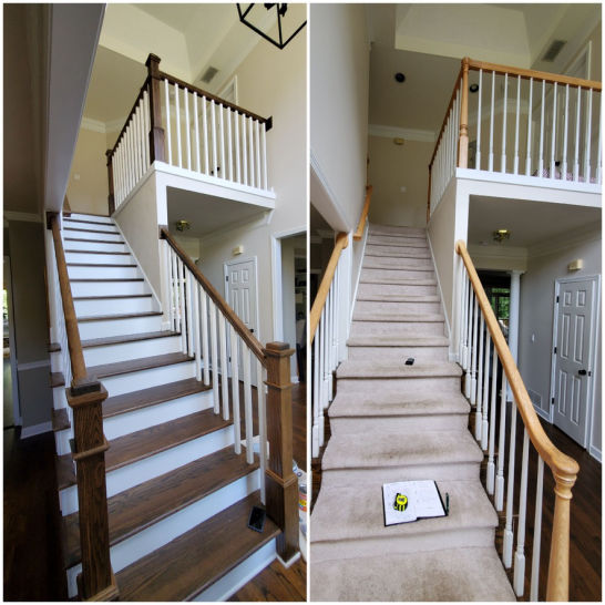 stairs before and after