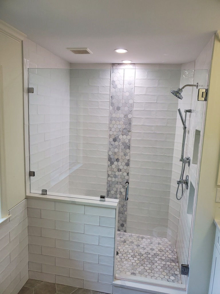 Shower remodeled in Alpharetta