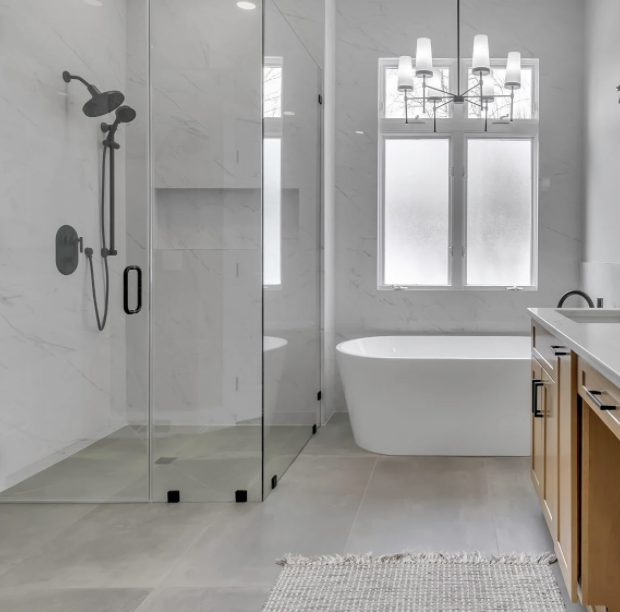 Tile and shower installation