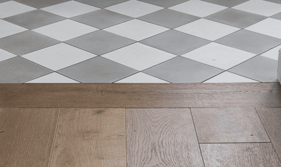 bathroom doorway tile to wooden floor