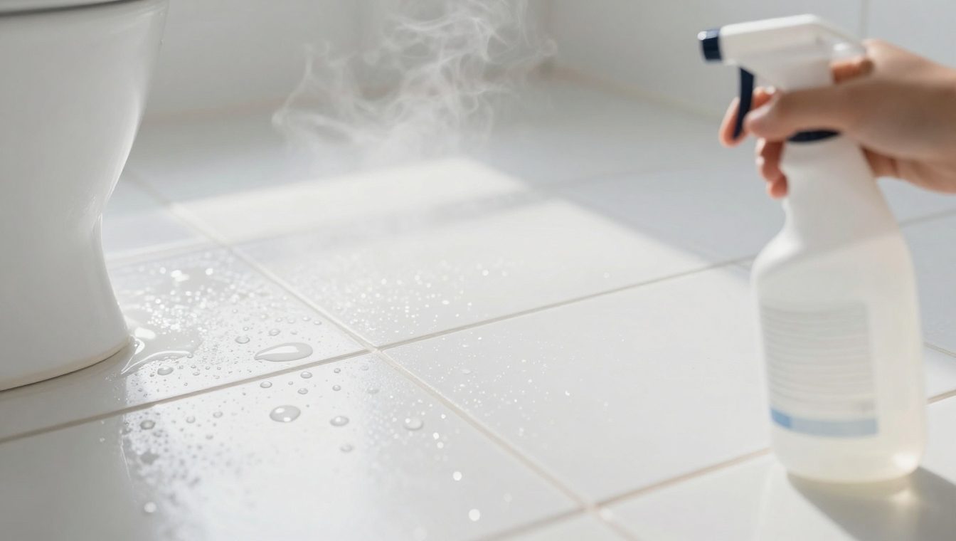 Grout cleaning routines that prevent bathroom tile slips in humid homes