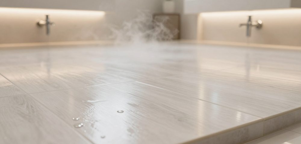 Moisture resistant flooring options for humid bathrooms and powder rooms