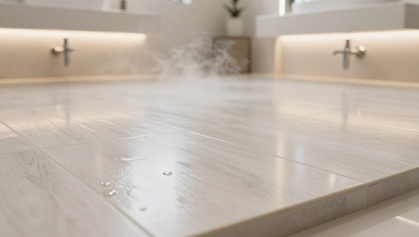 Moisture resistant flooring options for humid bathrooms and powder rooms