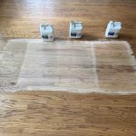 Water or oil based poly Sample stains on wood floor