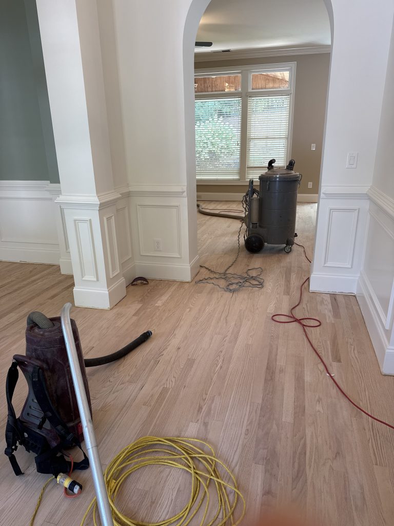 Proper sanding of hardwood floor