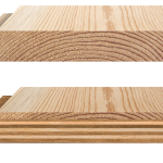 Solid wood and engineered wood shape