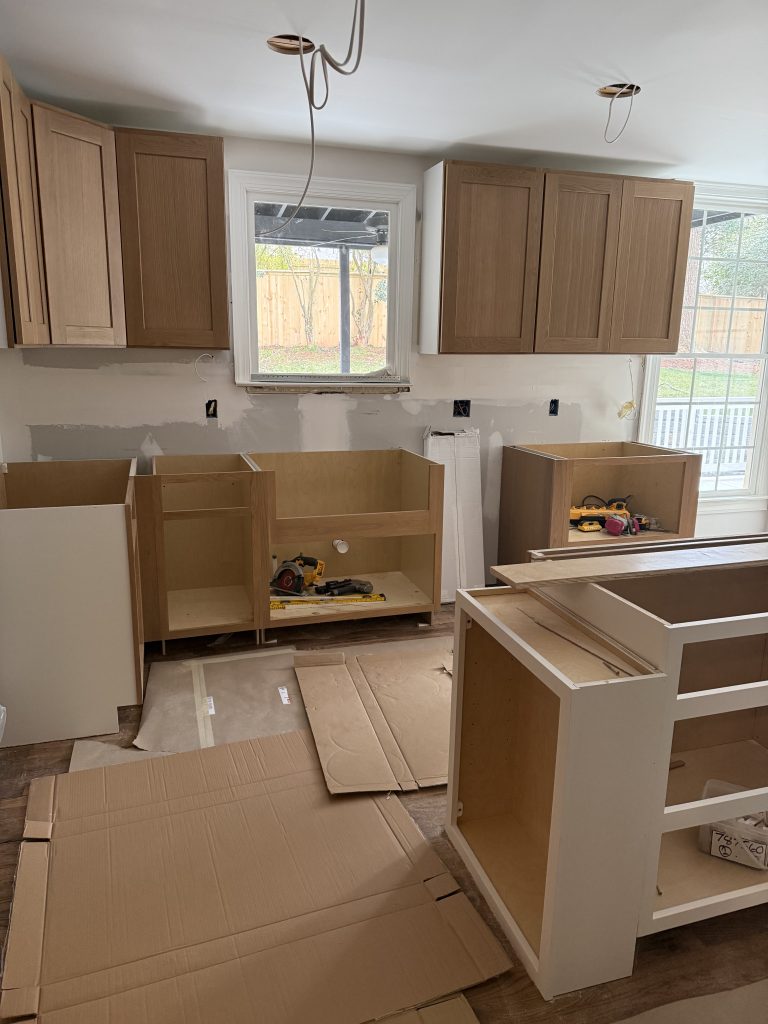 Kitchen floor installation option