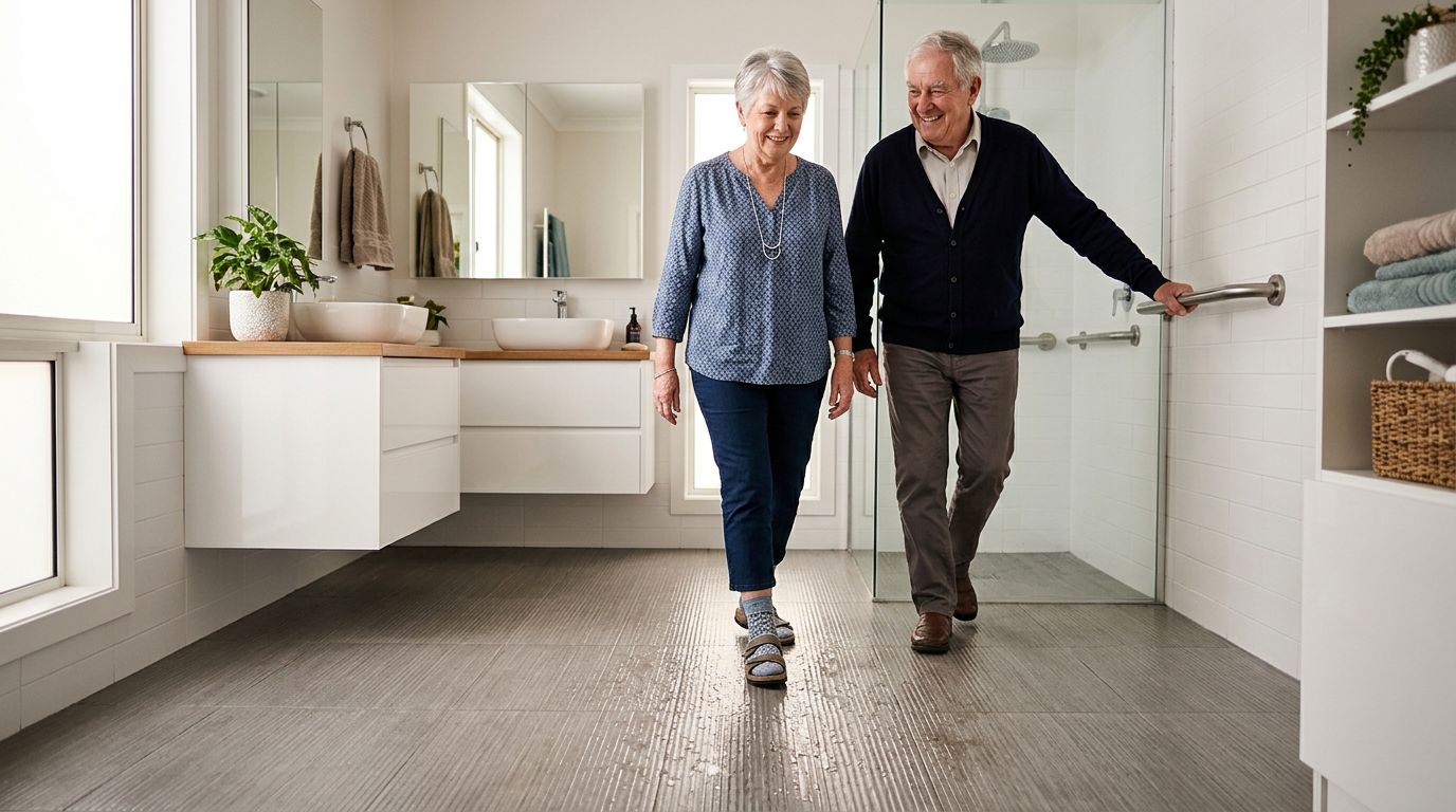 Choosing Slip-Resistant Bathroom Floor Tile for Older Adults