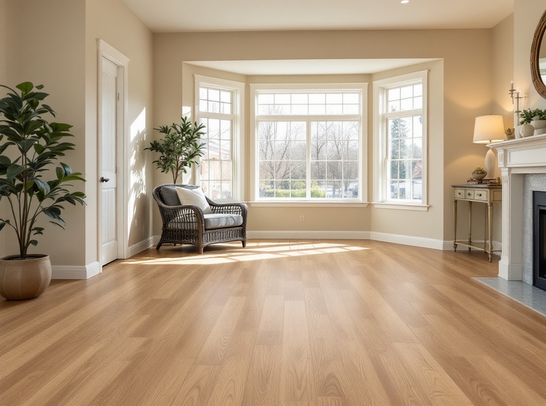 Hardwood floor refinishing result in a Duluth GA home